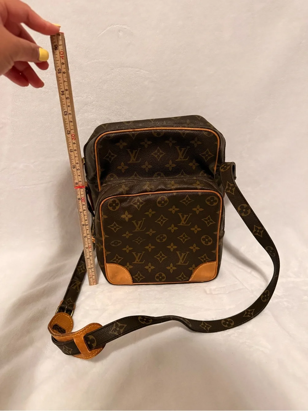 Louis Vuitton Amazone Shoulder Bag GM Brown Canvas 881 TH